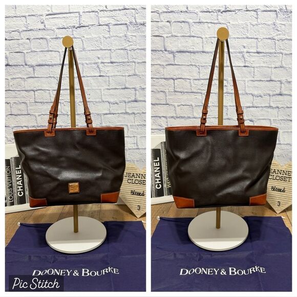 Dooney & Bourke Saffiano Leather Leisure Shopper - Picture 1 of 15